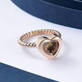 thumbnail image 4 of Stainless Steel Heart Glass Cremation Urn Ring for Ashes for Women Waterproof Locket Rings Memorial Jewelry Memorial Finger Ring NO6-NO.10, 4 of 8