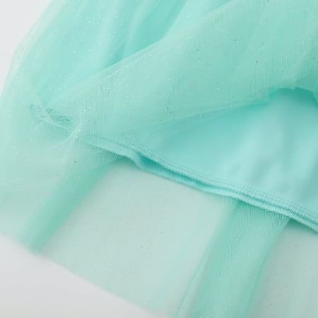 

PEASKJP White Dress Girls Girls Chidlren Sleeveless Round Neckline Boho Ruffled Flowy Sundress Clothing Mint Green 6 Years