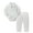 White, variant on Baby Boy Clothes Suit 0-24 Months Infant Outfits Wave Point Romper Shirt Bowtie Vest Pant Wedding Party