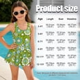 thumbnail image 5 of DISNIMO Floral Printed Girls One Piece Swimsuits U Neck Bathing Suits Skirted Sleeveless Swim Dress Soft Stretch Swimsuit for Kids Girls, 5 of 8