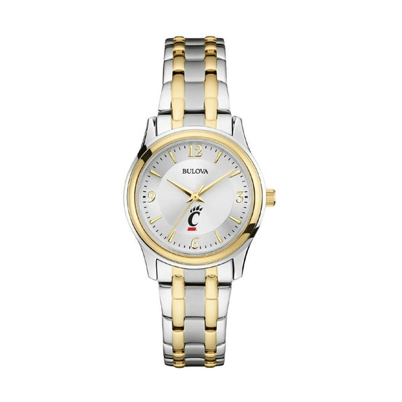 Women's Bulova Silver/Gold Cincinnati Bearcats Classic Two-Tone Round Watch