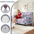 thumbnail image 4 of TSOVTHRID Butterfly Cherry Blossom Print Loveseat Recliner Cover, 6-Piece Reclining Loveseat Covers with Elastic Bottom Sofa Furniture Protector for Pet Dog, 4 of 7