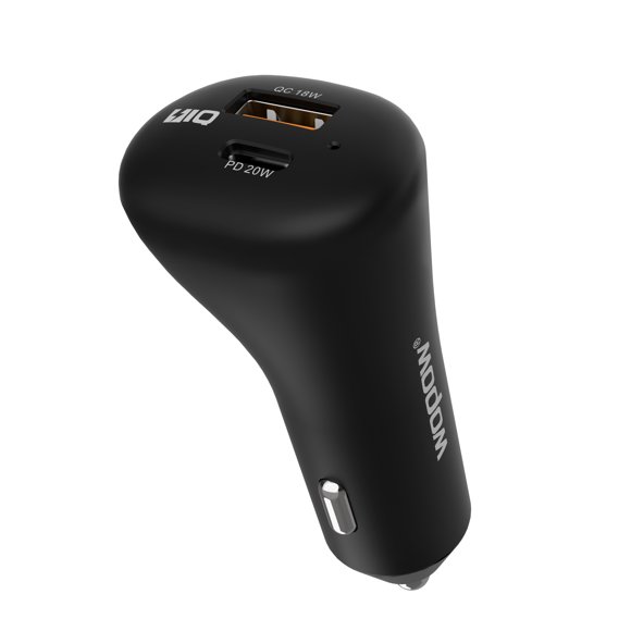 WOPOW WR02 38W PD Fast Car Charger(PD20W+18W QC3.0) Black