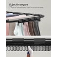 thumbnail image 4 of SONGMICS Tendedero, Plegable de 2 Niveles, Alas Ajustables en Altura, con Clips para Calcetines, 33 Barras para Secar la Ropa, 4 of 8