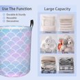 thumbnail image 3 of Laundry Basket, Dirty Clothes Basket, Foldable Waterproof Oxford Cloth Storage Basket for Bedroom, Bathroom, Clothes,Large Storage Basket Home Decoration(Ball Sports), 3 of 10