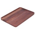 thumbnail image 2 of Wooden BBQ Plate,Walnut Service Plate Square BBQ Plate Fruit Plate Top Tier Quality, 2 of 8