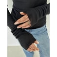 thumbnail image 4 of T-shirt à Col Rond pour Femmes à Manches Longues Ajusté, T-Shirts Unis, Automne Y2k, Hauts Courts pour Sorties, Jolis Chandails Moulants, 4 of 10