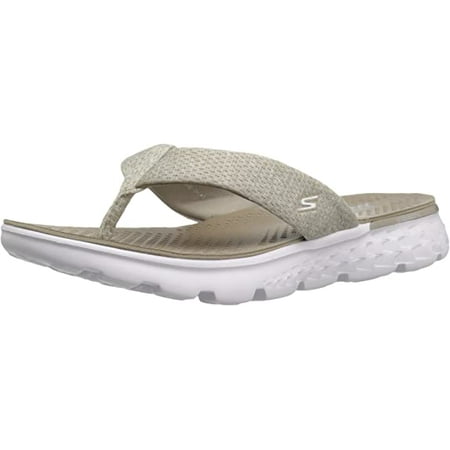 

Skechers Performance Women s On The Go 400 Vivacity Flip Flop Taupe/White 9 M US