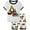 Light gray excavator, variant on 3-12Y Toddler Boys Gray 2-Piece Dinosaur Pajamas 100% Cotton Sleepwear Sets