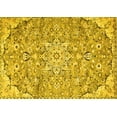 thumbnail image 1 of Ahgly Company Indoor Rectangle Persian Yellow Traditional Area Rugs, 2' x 5', 1 of 4