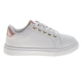 thumbnail image 2 of Kensie Girl Lace Up Girls Casual Sneakers. (Little Kids Big Kids), White Silver, Size: 13, 2 of 7