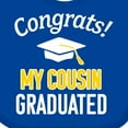 thumbnail image 4 of Inktastic Congrats My Cousin Graduated with Cap Boys or Girls Baby Bib, 4 of 4