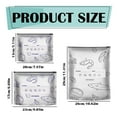 thumbnail image 3 of Reusable Aluminum Foil Sealable Food Bags With Zipper Stand Up Insulated Lunch & Freezer Storage Pouches Odor Resistant 30PCS 3 size, 3 of 9