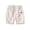 Khaki, variant on Boys Pants Lightweight Pocket Elastic Solid Print Shorts Breathable Everyday Wear 18-24 Months
