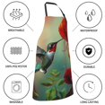 thumbnail image 5 of Pofeuu Hummingbird Floral Paradise Print Waterproof Apron with Pockets Adjustable Cooking Aprons Kitchen Bib for Baking Household Cleaning, 5 of 8
