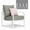 French White-Gray, variant on Elle Decor Mirabelle Outdoor Accent Chair, Gold