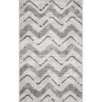SAFAVIEH Adirondack Stojan Chevron Area Rug, Silver/Charcoal, 3' x 5'