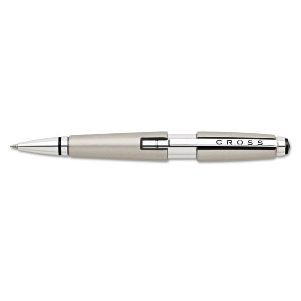 Cross Edge Pen 0.7 mm Medium Black Ink Titanium Barrel AT05555