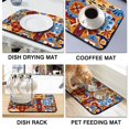 thumbnail image 4 of Large Mexican Coffee Drying Mat Ultimate Absorbent Diatom Mud Pad Coffee Mat Perfect Kitchen Counter Gadget for Easy and Quick Cleaning, 19.5x12in, 4 of 7