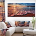 thumbnail image 2 of Designart Soirée paisible vue sur la plage Art mural sur toile, 2 of 4