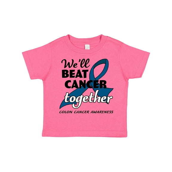 Inktastic We'll Beat Cancer Together- Colon Cancer Awareness Boys or Girls Toddler T-Shirt