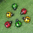 thumbnail image 4 of Luz de montaje en pared de mariquita Solar roja, luz decorativa LED para césped al aire libre, luz de paisaje de jardín de hierro forjado, 4 of 5