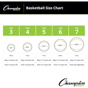 Champion Sports Rubber Intermediate Basketball, Heavy Duty - Pro-Style Basketballs, Various Colors and Sizes - Premium Basketball Equipment, Indoor Outdoor - Sports Education Supplies (Size 6, Pink)