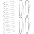 thumbnail image 2 of GOOHOCHY 10 piezas de accesorios para broches, imperdibles, agujas con agujeros, alfileres de metal, broches para bricolaje, 2 of 8