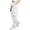 White, variant on kcavykas Women Pants Casual Cargo Pants Relaxed Straight Leg Full Length High Waisted Elastic Waistband with Multi Pockets Solid Color Cargo Pants Women for Weekend Wear (Khaki Xl)