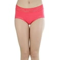 thumbnail image 2 of ToBeInStyle Junior Womens Pack of 6 Classic Cotton Blend Colorful Assorted Bikini Briefs, 2 of 7
