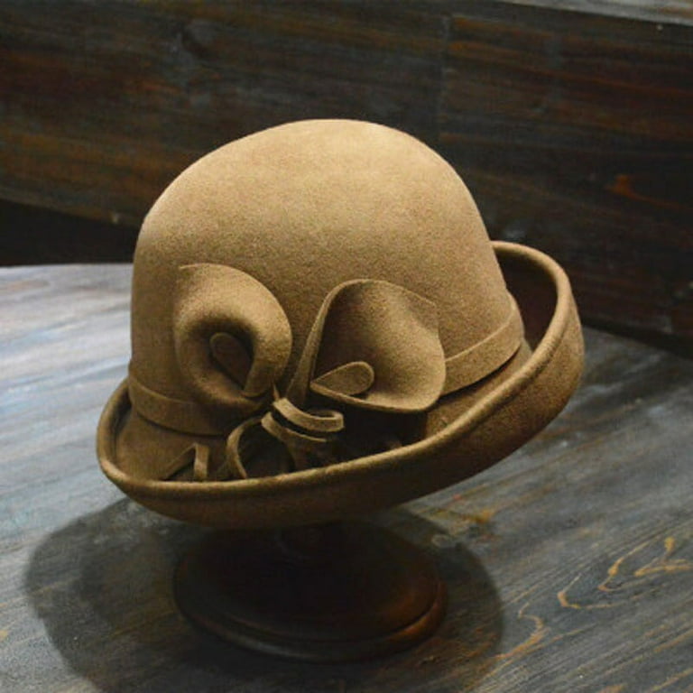 CoCopeaunt Autumn And Winter New Calla Flowers Round Top Curly