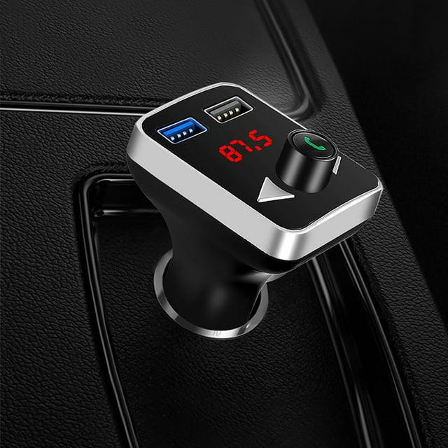 Binmer Car MP3 Double USB Interface 3.4A Intelligent Fast Charging Intelligent Charging LED Screen Intelligent Noise Reduction Lossless Audio Decoding