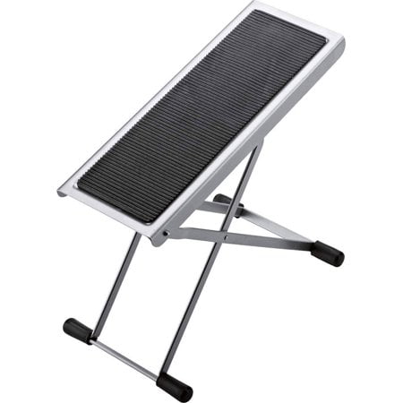 KM Konig Meyer 1467001411 Repose-Pieds - 6 Positions Patin en Caoutchouc Antidérapant pour Guitaristes Acoustiques Électriques Classiques - Qualité Professionnelle pour Musiciens - Fabriqué en Allemagne - Finition Nickel