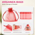 thumbnail image 3 of 50 Pcs Sacs en Organza 3x4 Pouces, Petits Sacs-Cadeaux en Vrac pour Femmes, Emballage de Cadeaux de Pâques, Mini Sacs en Maille Rouges à Cordon, Pochettes à Bijoux pour Mariage, Bonbons, Cadeaux de Fête, Friandises, Sachet, Pot-Pourri, 3 of 6