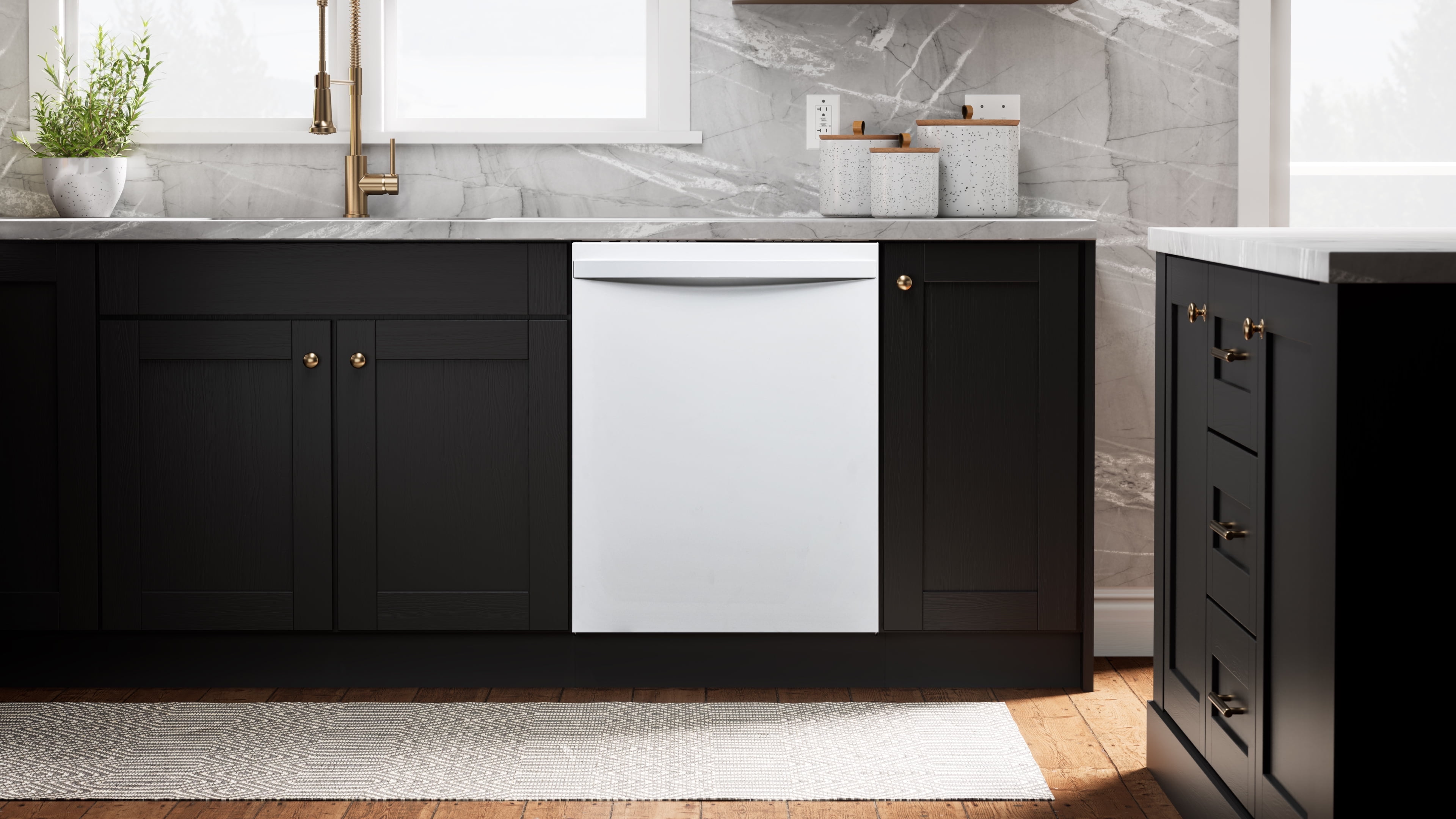 Kenmore Elite 24" Built-in Stainless Steel Tub Dishwasher, TotalFlex 3rd Rack, SmartWash, Energy Star Certified, White