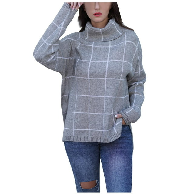 Birdeem Mode Femme Décontracté Manches Longues Col Roulé Automne Chandail