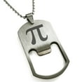 thumbnail image 1 of Stainless Steel Pi Mathematical Engraved Bottle Opener Dog Tag Pendant Necklace, 1 of 1