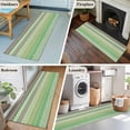 thumbnail image 5 of Sage Green Grey Boho 2'x6' Runner Rugs for Hallway Kitchen Bedside Non Slip Washable, Vintage Ethnic Tribe Abstract Art Entryway Rug Runners with Rubber Backing, Long Carpet Runner for Laundry Room, 5 of 8