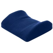 Carex Memory Foam Lumbar Pillow with Back Support for Use with Office Chair, Car Seat, and More, Navy Blue