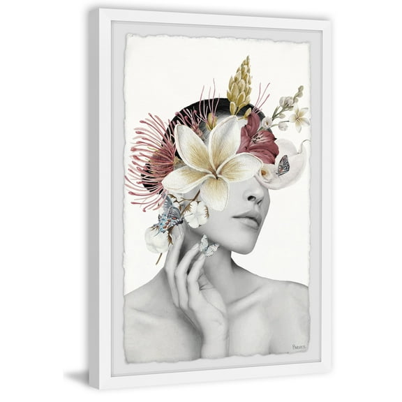 Parvez Taj "Classical Bloom" Framed Painting Print