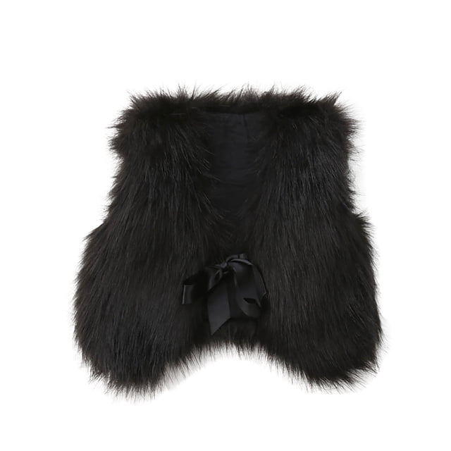 Posijego Veste Sans Manches en Polaire pour Bébé Fille, Manteau Chaud Sans Manches pour Petite Fille, Automne Hiver