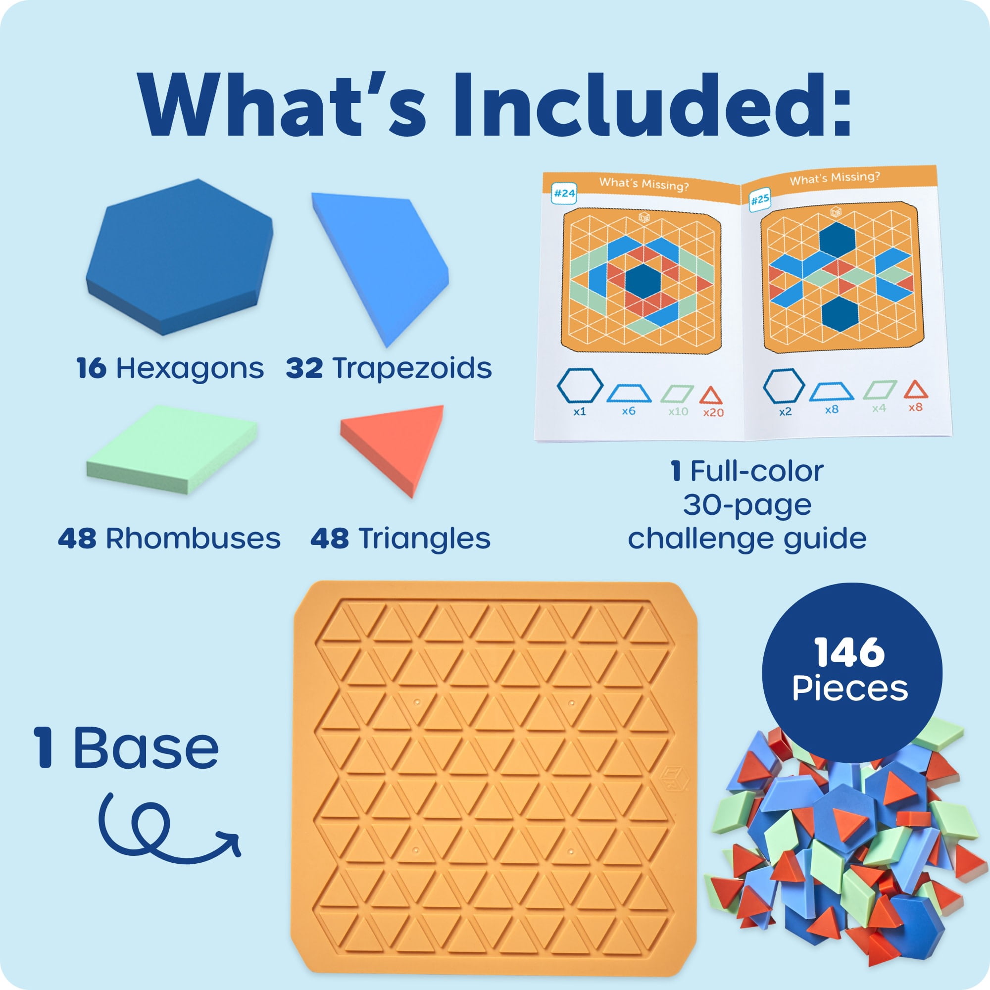 Learning Resources STEM Explorers Math Mosaics -  Geometry  Manipulatives,  Ages 5+