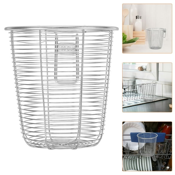 LABRIMP Silverware Holder 1Pcs 304 Stainless Steel Dishwasher Compatible for Kitchen Sink Utensils