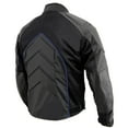 thumbnail image 6 of Milwaukee Leather Men's Combo Textile Mesh Racer Jacket - BLK Medium, 6 of 8