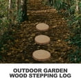 thumbnail image 3 of IFANLANDOR 2 Pcs Pierre de Marche pour Patio Extérieur Bois Kaki Décorations de Jardin Fini Naturel, 3 of 4