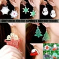 thumbnail image 5 of (5 Pack) Resin Earring Molds, Resin Jewelry Molds Christmas Silicone Pendant Molds Various Shapes Christmas Tree Snowflake Snowman Elk for DIY Earring Pendant Keychain Ornament Gift, 5 of 6