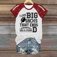 thumbnail image 5 of Womens Casual Fashion Printed Crew Neck Short Sleeve Pullover T Shirt, 5 of 5