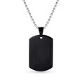 thumbnail image 2 of Bling Jewelry Mens X-Large Men's Military Dog Tag Pendant Necklace Black Gold Silver 24" Chain, 2 of 5
