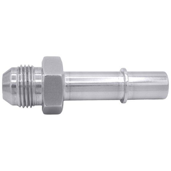 ICT Billet 1/2" Quick Connect Male Fuel Hose to -8 an Adapter Fitting GM Diesel Feed Bare Machined