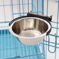 thumbnail image 1 of Cuenco Colgante para Mascotas, Cuenco para Plato de Alimentación de Mascotas/con Ranura para Tarjeta de Cuenco Fijo/no/alimentador de para Per , Plata-600ml Yinane Alimentador colgante, 1 of 8